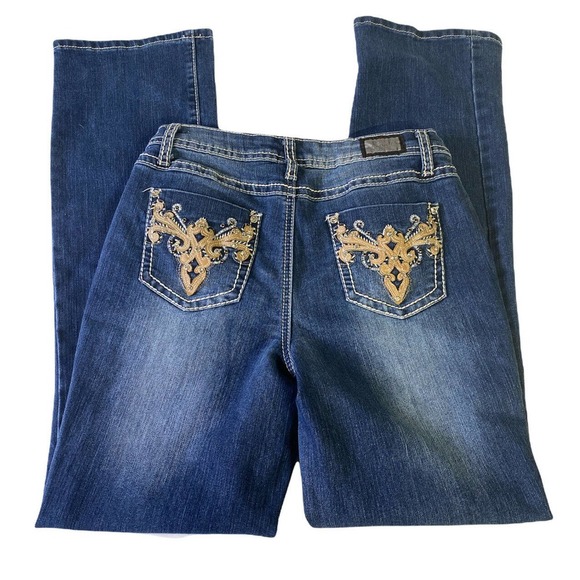 EARL Jean Women Bootcut Size 6 Mid Rise Western Cowboy - Picture 1 of 9